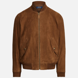 Suede polo jacket hotsell