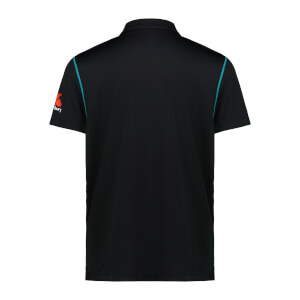 Men's Blackcaps NZ Cricket Travel Polo in Black