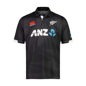 Men's NZ Cricket Replica ODI Shirt in Black