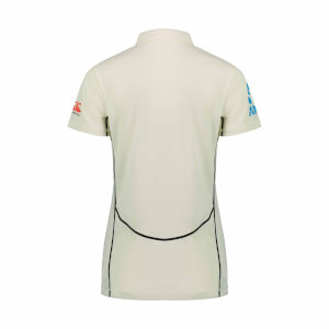 W BLACK CAPS REPLICA TEST SHIRT CRICKET CREAM