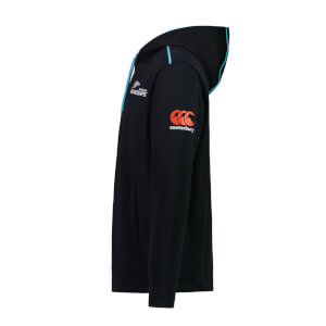Kids Blackcaps Replica Over Head Hoodie in Black