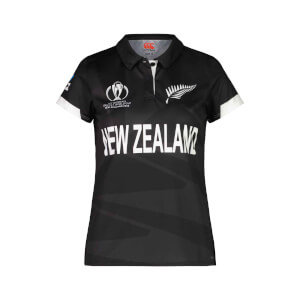 WOMENS WHITEFERNS WC REPLICA ODI SHIRT - BLACK - 8