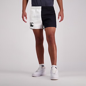 Mens Cotton Twill Harlequin Short With Pockets in Black