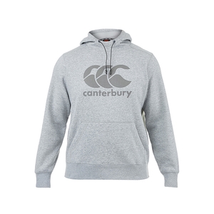 MENS LOGO OVER THE HEAD HOODIE IN GREY