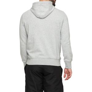 Mens Over Head Logo Hoodie in Grey