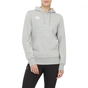 Womens Over Head Logo Hoodie in Grey-8