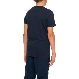 Kids Crew Neck Logo T-Shirt in Navy