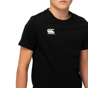 Kids Crew Neck Logo T-Shirt in Black