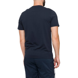 Mens Crew Neck Logo T-Shirt in Navy