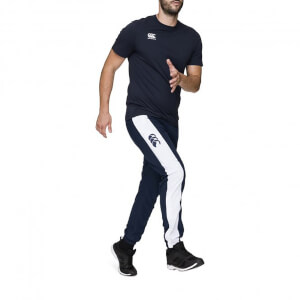 CANTERBURY Men's TAPER LEG STRIPE CUFFED TRACK PANT - NAVY