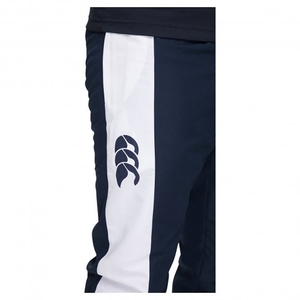 MENS STRIPE CUFFED TRACKPANT NAVY
