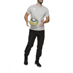 CANTERBURY Men's TEAM TONAL TAPER LEG CUFFED TRACK PANT - BLACK