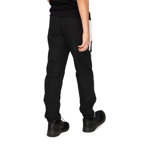 KIDS STRIPE CUFFED TRACKPANT BLACK
