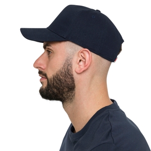 CORE CURVED PEAK SNAPBACK CAP IN NAVY