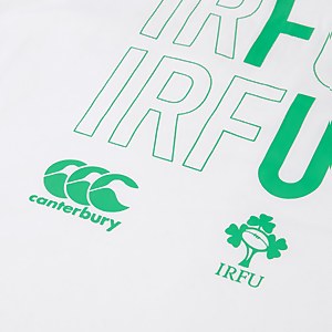 Adult Unisex Ireland Cotton Fans Tee White