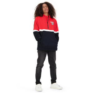 MENS RUGGER 1/4 ZIP FLEECE - BLACK