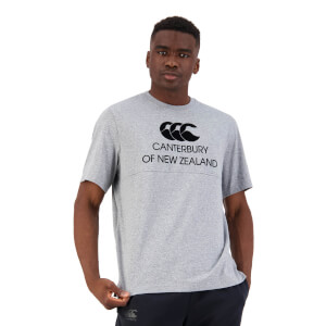 Mens of NZ Short Sleeve Tonal Graphic T-Shirt in Grey-S
