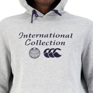 Mens International Over Head Hoodie in Grey