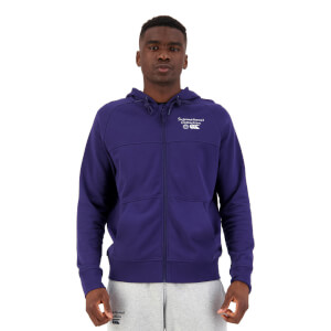 Mens International Full Zip Hoodie in Blue-M