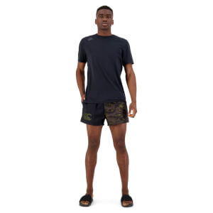 Mens Militia 3" Harlequin Short in Black