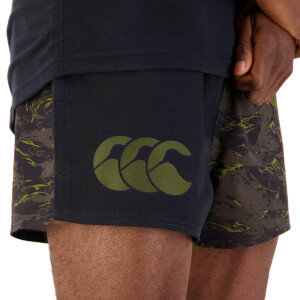 Mens Militia 3" Harlequin Short in Black
