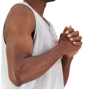 Mens Fundamentals Singlet in Grey