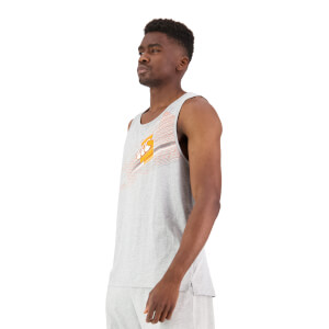 Mens Fundamentals Singlet in Grey