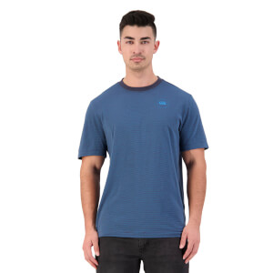 Men's Fundamentals Micro Stripe Short Sleeve T-Shirt in Blue-S