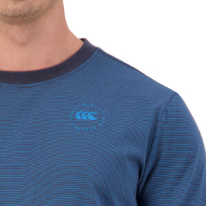 Men's Fundamentals Micro Stripe Short Sleeve T-Shirt in Blue