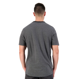 Mens Fundamentals Micro Stripe Short Sleeve T-Shirt in Black