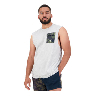 Men's Militia Singlet in Grey Marl