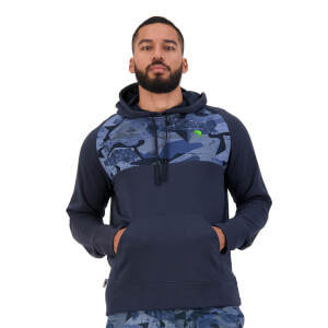 Men's Militia Over Head Hoodie in Blue-S