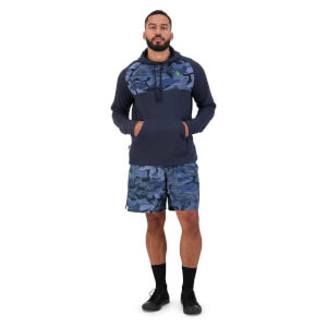 MENS MILITIA OVER HEAD HOODIE - CARBON BLACK