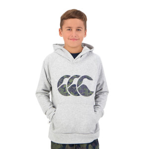Kids Militia Over Head Hoodie in Grey-8YR
