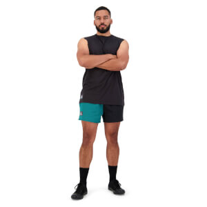 Mens Revolt Harlequin 3" Short in Black