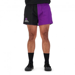 MENS OF NZ HARLEQUIN 3" SHORT - PURPLE - 28