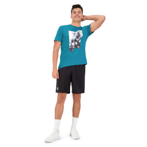MENS REVOLT PRINT SHORT SLEEVE T-SHIRT - GREEN