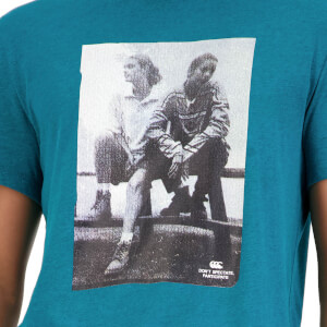 MENS REVOLT PRINT SHORT SLEEVE T-SHIRT - GREEN