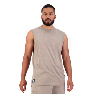 MENS REVOLT SINGLET - BEIGE - S