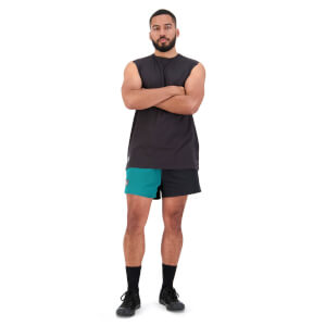 MENS REVOLT SINGLET - BLACK