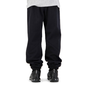 Kids Taper Leg Cuffed Pant in Black