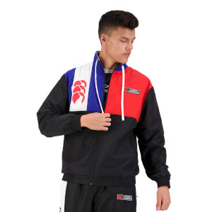 Mens of NZ Woven Track Jacket in Black-S