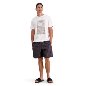 Mens Aop Awning Swim Short in Grey