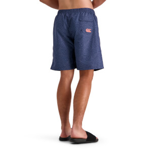 MENS AOP AWNING SWIM SHORT - NAVY