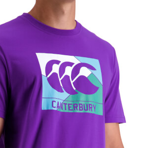 Mens Fundamentals Axis Short Sleeve T-Shirt in Purple