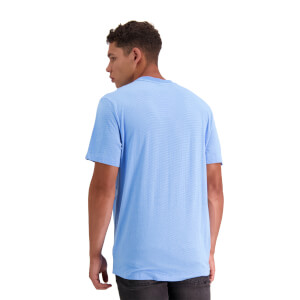 Men's Fundamentals Micro Stripe Short Sleeve T-Shirt in Blue