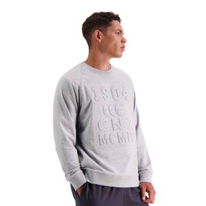MENS OF NZ EMBOSHORT SLEEVE CREW IN GREY