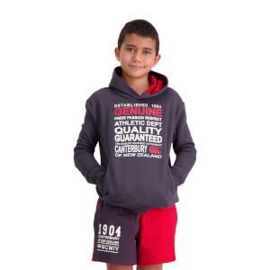 KIDS OF NZ CREED OVER HEAD HOODIE - GREY
