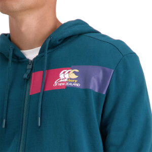 Mens The Clash Full Zip Hoodie in Green