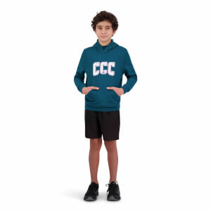 Kids Pitch 15" Over Head Hoodie in Green